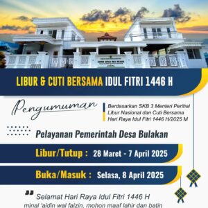 Informasi Pelayanan: Libur dan Cuti Bersama Lebaran 2025