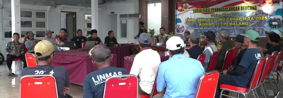 Sosialisasi Penanggulangan Bencana Digelar di Balai Desa Bulakan dalam Rangka TMMD Sengkuyung Tahap II Tahun 2025