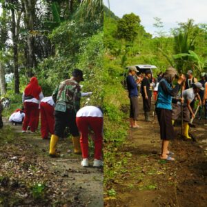 Semangat Bersatu! Kerja Bakti Bersihkan Jalan Sawangan–Bawahan